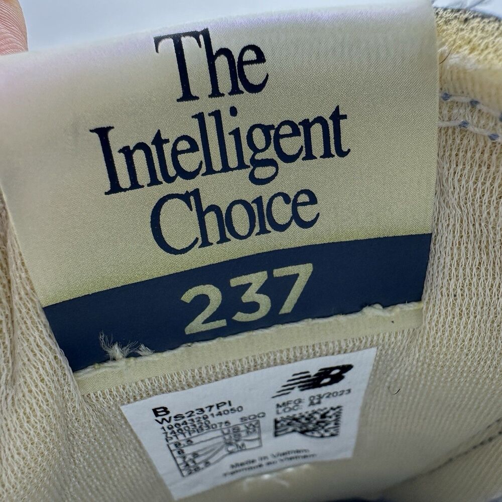 New Balance 237 Women's 9.5 Mens 8 Gray Blue Lifestyle Retro Running WS237PI - Picture 13 of 16